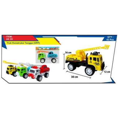 Truk Konstruksi Tangga OPP / Mainan Truk Konstruksi / AK05