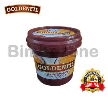 Bimbozone - GOLDENFIL CHEESE SPREAD - Selai Roti Filling kue Rasa KEJU [kemasan 1 kg]
