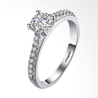 Bella & Co Ring LKN18KRGPR818-C-8 Aksesoris Cincin Lapis Silver