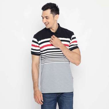 POLICE Polo Shirt Salur Pria 207650021 Hitam M