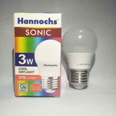 Hannoch Lampu LED Hannochs Bohlam Led Hanoch Sonic 3 Watt Bergaransi WHITE