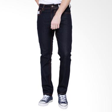Oliveinch Raw Denim Celana Pria - Blue Black