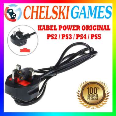 Chelski Games - Kabel Power PS4 Original Mesin / PS2 / PS3