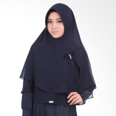 Atteenahijab Nazeefa Khimar Jilbab Instant - Donker