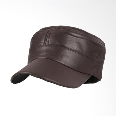 Elfs Shop Komando Metallic Topi Pria - Coklat Tua