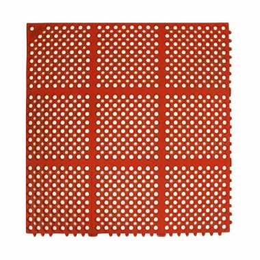 Rubber Drainage Mat / Karpet Karet Drainase "Hercules" Orange