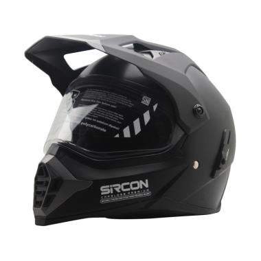 Cargloss Sircon Supermoto Helm Full Face - Black Doff XXL