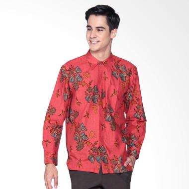 Danar Hadi Print Motif Lung Kukilo ... Batik Panjang Pria - Red
