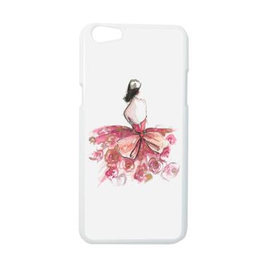 HEAVENCASE Motif Girl Cewe Cewek 13 Hardcase Casing for OPPO F3 - Putih