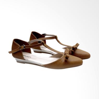 Garucci GPM 6120 Ballerina Shoes Wanita - Brown