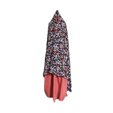Mukena Dinda SK 20 Set Mukena Anak - Black Flower