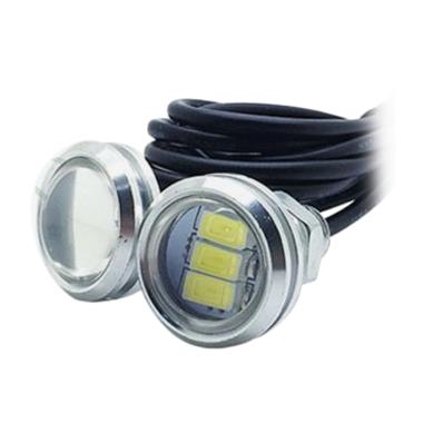 JMS - 1 Pair - (2 Pcs) Lampu LED Mo ... sing 3 SMD 10W 23MM - Red