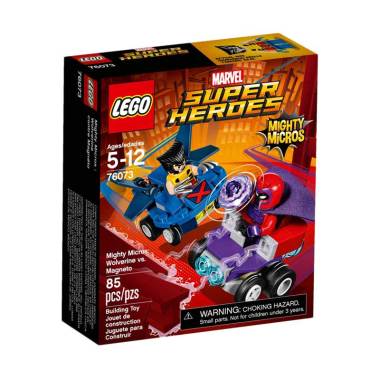 LEGO Super Heroes 76073 Wolverine vs. Magneto Mainan Blocks