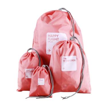 Happy Serut Set Tas Travel Serbaguna - Pink