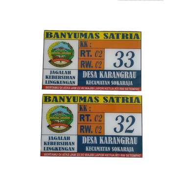 Mulyocreative Papan Nama Alamat dan Nomor Rumah Acrylic Papan Alamat Rumah / 1 Pcs