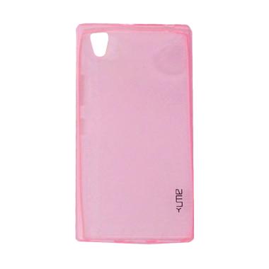 Ume Ultrathin Silicone Jelly Softcase Casing + FREE iRing Stand Holder for Lenovo P70 - Pink
