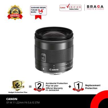 Braga Photo & Video - Canon EF-M 11-22mm f-4-5.6 IS STM Lensa Kamera -