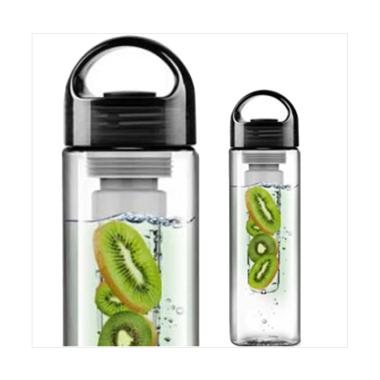 Tritan Bottle Generasi 1 BPA FREE with Fruit / Infused Bottle - Hitam
