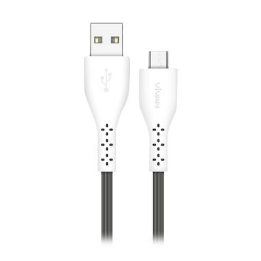 VIVAN XM100 2.4A Micro USB Data Cable - Abu abu