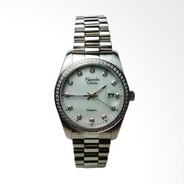 Alexandre Christie Elegance Stainless Steel Jam Tangan Pria - Silver [AC8462MD] Silver