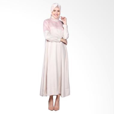 Dauky L Femima Dress Muslim Wanita - Pink Cream