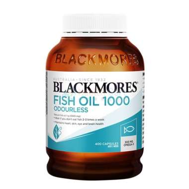 Blackmores Premium Omega 3 Odourless Fish Oil 1000mg [400 Caps]
