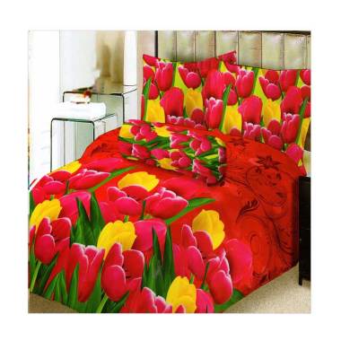 Lady Rose Eva Set Sprei - Red