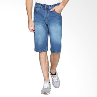 2nd RED Short Pants Denim Celana Pendek Pria - Biru [151638]