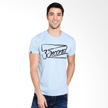 3SECOND Men 9701 T-Shirt Pria - Blue 197011812