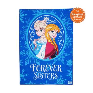 Frozen Valvet Carpet Winter Magic Large Alas Lantai - Blue