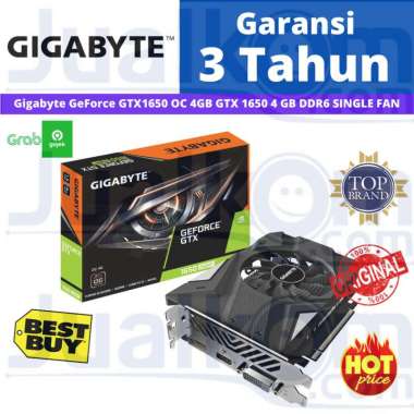 VGA GIGABYTE GEFORCE GTX 1650 GTX1650 OC 4GB 4 GB DDR6 Single Fan