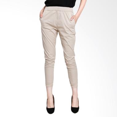 Yoorafashion JP139 Afwindo Jogger Pants Celana Unisex Cream .