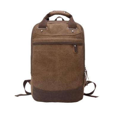 TOKUNIKU FB002 Waterproof Backpack Tas Laptop - Coffee [15.6 Inch]
