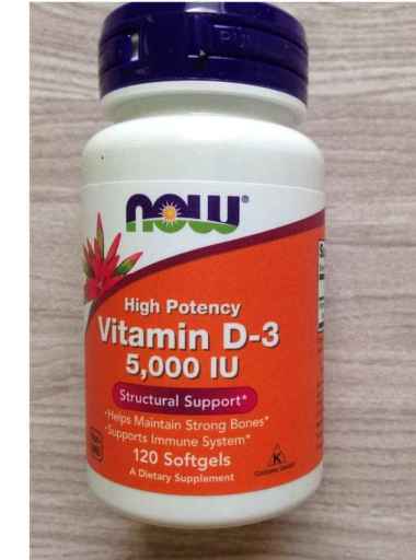 Now Foods Vitamin D3 D 3 5000 IU - 120 Softgels -
