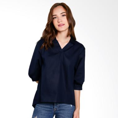 Just Fashion Atasan Wanita - Dark Navy