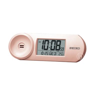 Seiko QHL067P Digital Desktop Alarm Clock - Rose Gold