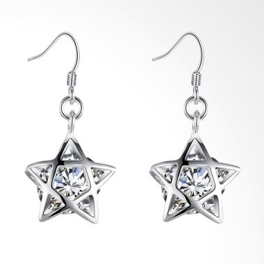 SOXY LKNSPCE200 New Exquisite Fashion Stars Earrings - Silver