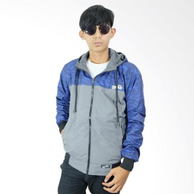 Refill Stuff RS Jaket Bolak Balik Pria - Blue Grey