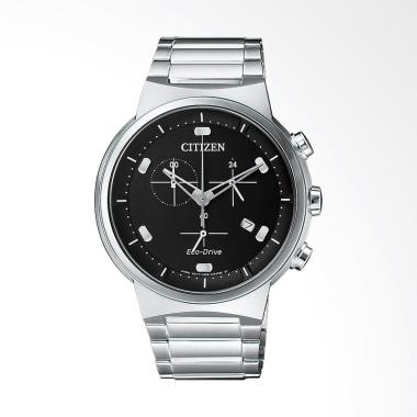 Citizen ECO-Drive Chronograph Jam Tangan Pria - Silver [AT2400-81E] Silver