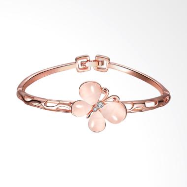 SOXY AKZ010 Butterfly Diamond Women Bracelet - Rose Gold
