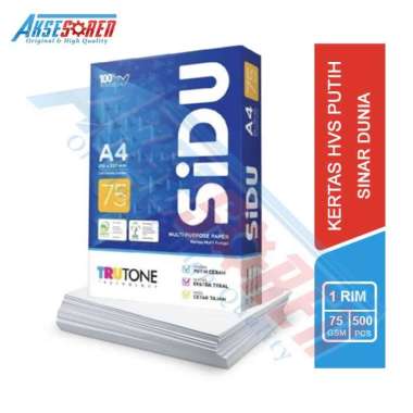 Kertas HVS A4 70 g Sinar Dunia [1 Rim/500 Lembar] Untuk Print dan Fotocopy -
