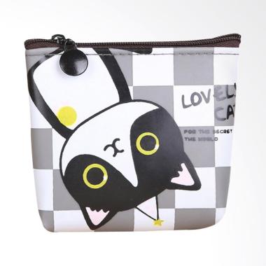 Lansdeal Women Girls Cat Coin Purse Wallet - Gray