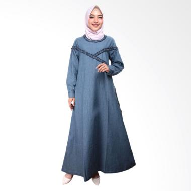 Adore Ladies 491688 Lengan Panjang Dress Muslim Wanita - Light Blue
