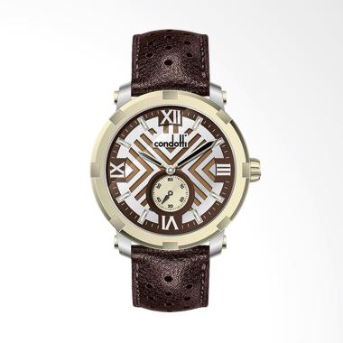 Condotti Prossimo Leather Jam Tangan Pria - Coklat [CN1047-G05-L05] Brown