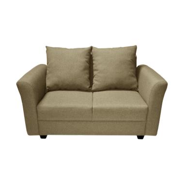 FCENTER Aster 2 Seater Sofa - Cream [Pulau Jawa*)