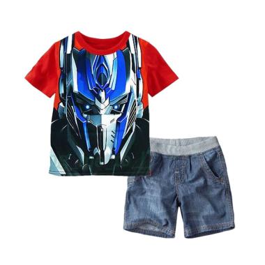 VERINA BABY Optimus Prime Plus Pants Setelan Anak - Red