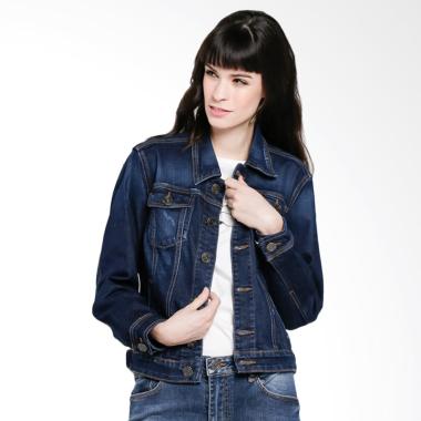 Miyoshi Josei MJ002GBLL16 Denim Jacket Wanita - Dark Indigo