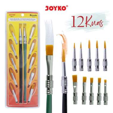 Brush Kuas Cat Air Cat Minyak Lukis Acrylic Joyko BR-2 Brown