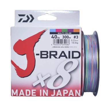 Senar PE Daiwa J Braid X8 300M Ukuran 40 Lb