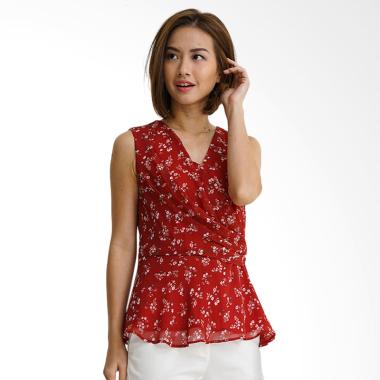 Minimal Little Poem Top Little Poem Combo Blouse Wanita